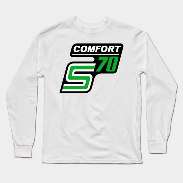 S70 Comfort Logo Long Sleeve T-Shirt by GetThatCar